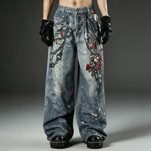 IMG_20260724_143851 Custom Y2K style printed jeans for streetwear brands at JiuvelWear