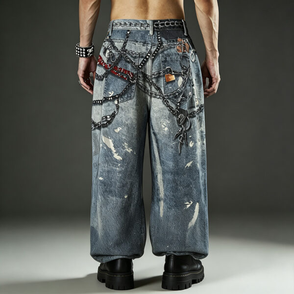 IMG_20260724_143944 Custom printed Y2K baggy jeans sample at JiuvelWear