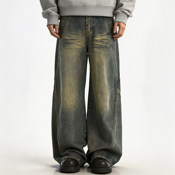 IMG_20260724_154755 Mustache baggy plus size washed jeans for men at JiuvelWear