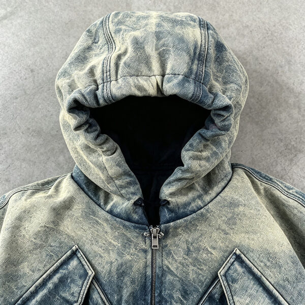 IMG_20260724_172828 Plus size men zip up denim coat streetwear casual outerwear