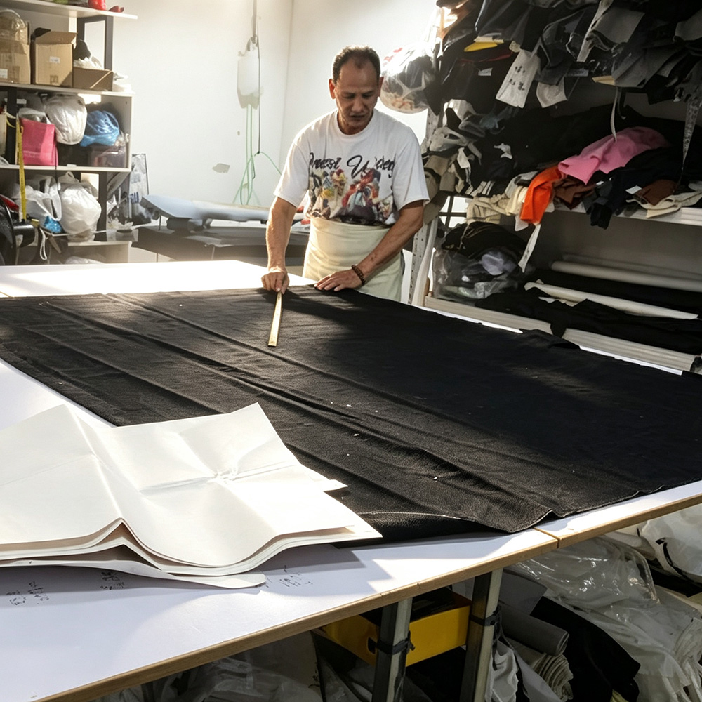 JiuvelWear custom clothing manufacturer production workshop