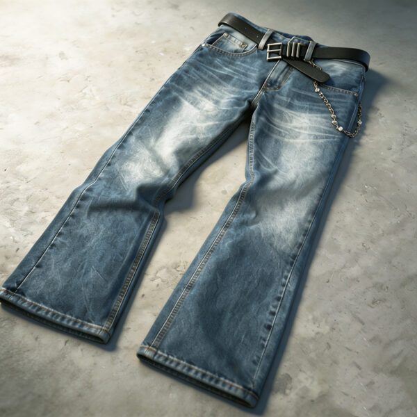 2601805103559 Denim jeans quality inspection at JiuvelWear factory