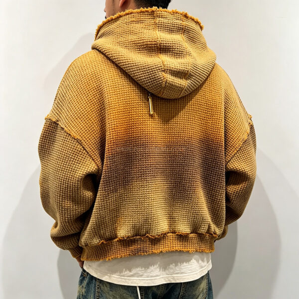 IMG_20260724_173534 Men vintage washed waffle knit cropped hoodie