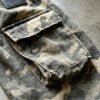 6 pocket camo canvas cargo pants front view shot