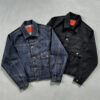 IMG_20260805_102219 Men heavyweight raw selvedge cropped button up denim jacket