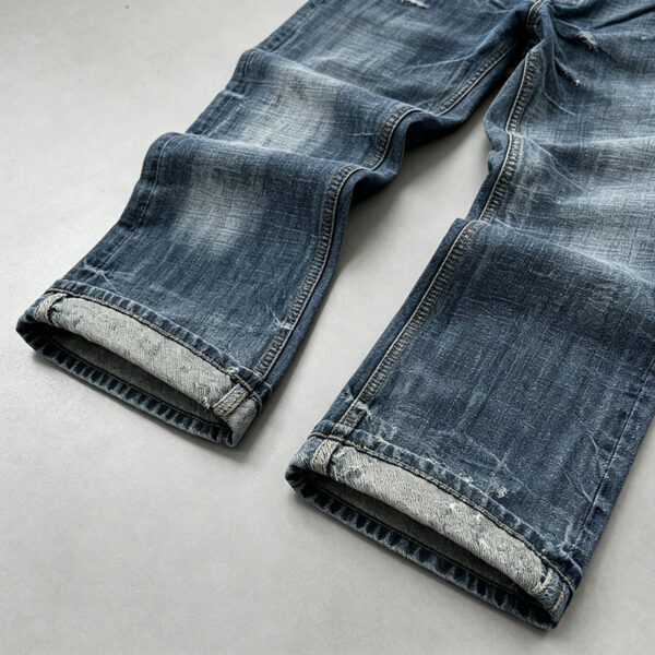 IMG_20260923_153830 Distressed bootcut flare jeans with vintage acid wash